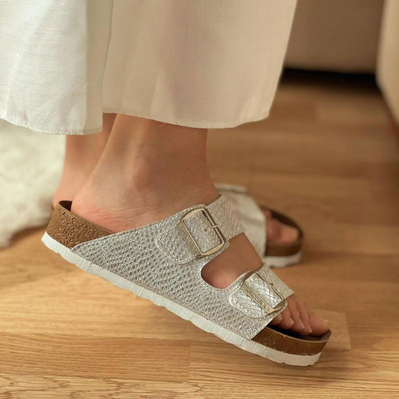 Birkenstock Arizona Gümüş