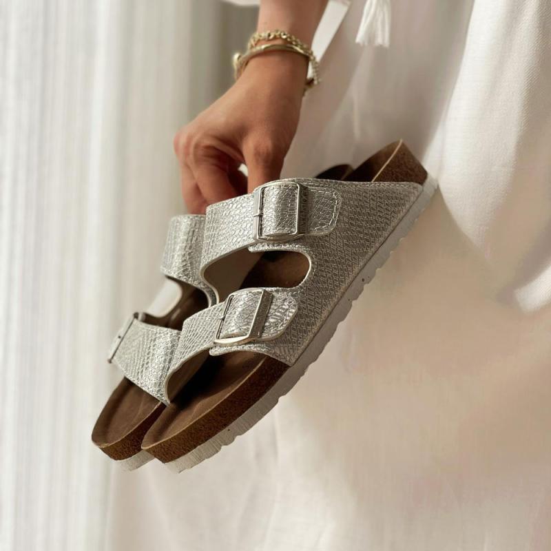 Birkenstock Arizona Gümüş