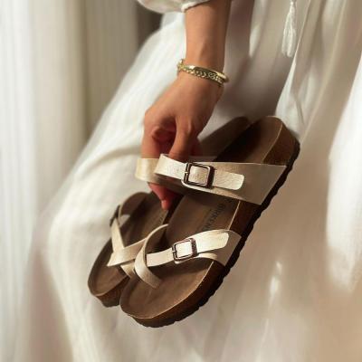 Birkenstock Çapraz Bej