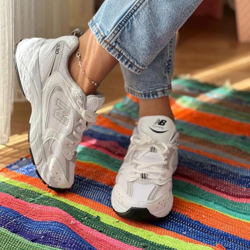 New Balance 530 Beyaz Gümüş