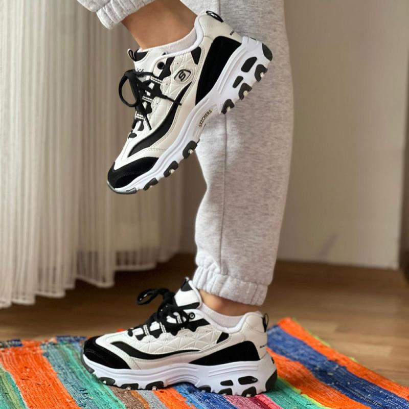 Skechers Dlites Beyaz Siyah