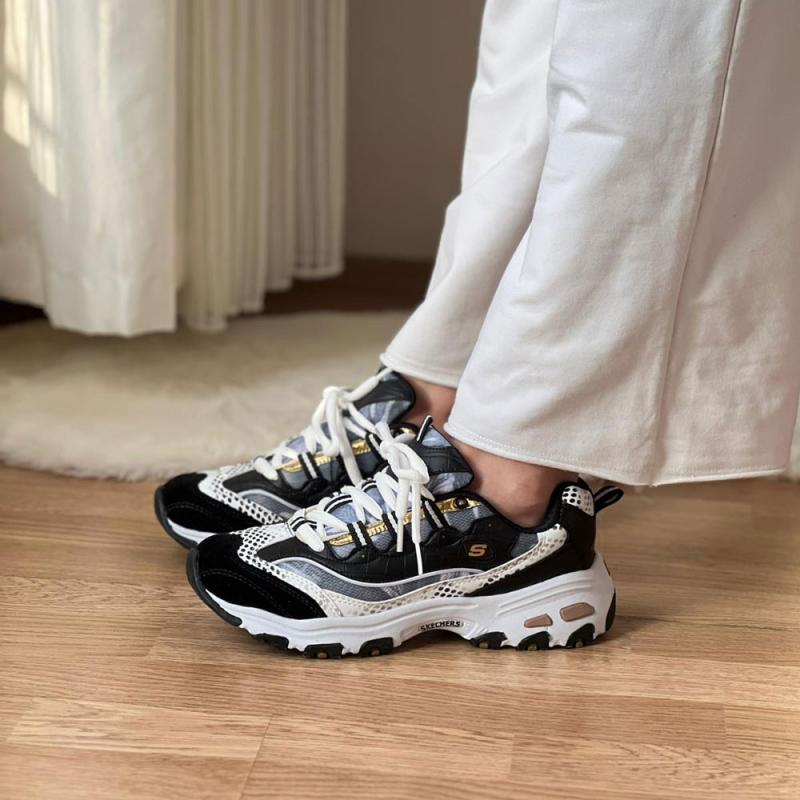 Skechers Dlites Siyah Leopar