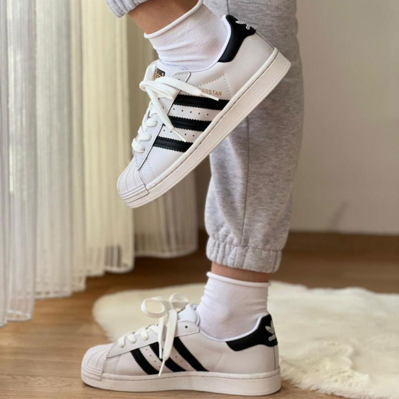 Adidas Süper Star İthal Beyaz Siyah